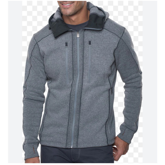Kuhl Interceptor Full-Zip Gray Fleece Jacket - Men's Size Medium - Picture 1 of 16